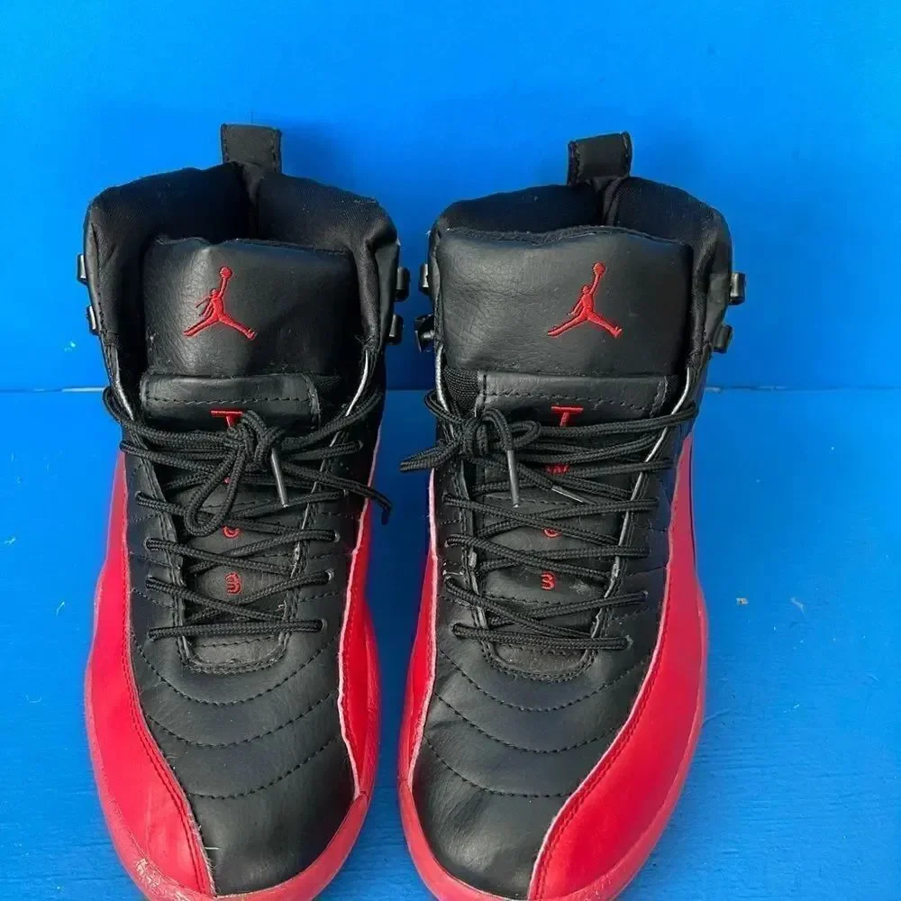 Air Jordan 12 OG XII Flu Game Black Red 1997 130690-061 Size 9.5